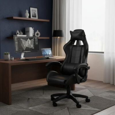 Silla Escritorio Gamer Ergonómica Reclinable Piel Sintética