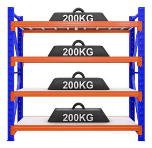 Estantería Metálica S/tornillos 4 Niveles 2x2x0.6m 800kg