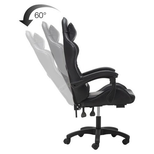 Furmax Silla De Oficina Con Respaldo Medio De Piel Sintética, Silla