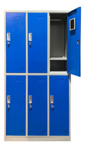 Locker Metálico Guarda Bultos 6 Puertas Porta Candado