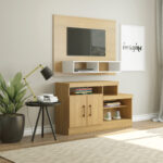 Rack Para Tv 50 Pulgadas Modular Con Puertas - Imagen 1