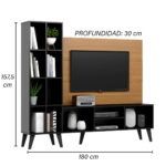 Rack Para Tv 60 Panel Aéreo, Modular - 679 - Imagen 4