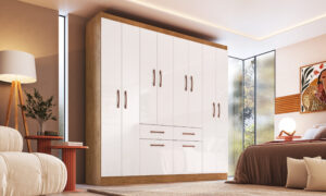 Ropero Armario Placard 8 Puertas 4 Cajones