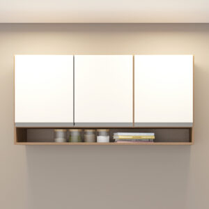 Aéreo De Cocina 3 Puertas Y 2 Estantes