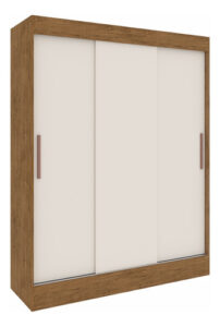 Ropero Armario Placard 3 Puertas Corredizas 2 Cajones