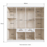 Ropero Armario Placard 8 Puertas 4 Cajones - Imagen 3