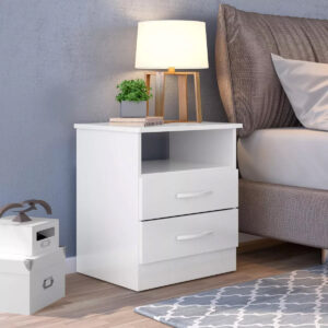 Mesa De Luz Con 2 Cajones