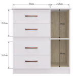 Mueble Comoda Cajonera Zapatera 4 Cajones 1 Puerta Expansion - Imagen 4