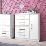 Mueble Comoda Cajonera Zapatera 4 Cajones 1 Puerta Expansion - Imagen 1