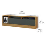 Rack Mesa Tv De Hasta 75 Pulgadas Con Puertas - Imagen 4