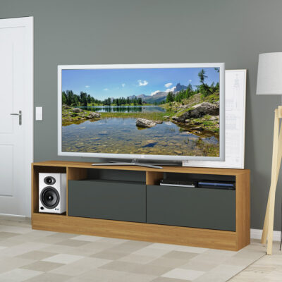 Rack Mesa Tv De Hasta 75 Pulgadas Con Puertas