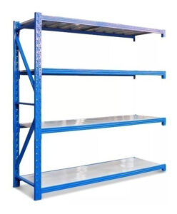 Acople de Estantería Metálica S/tornillos 4 Niveles 2x2x0.6m 800 Kg