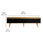 Rack Para Tv Hasta 65 Pulgadas con 3 Cajones - Imagen 5