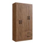 Ropero Armario Placard 4 Puertas 2 Cajones 5 Estantes - Imagen 2