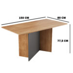 Mesa Comedor Grande Madera Mdp Rectangular Cocina Living - Image 2
