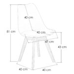 Juego Comedor Mesa Rectangular Eames 120cm + 4 Sillas Tulip - Imagen 3