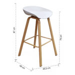 Silla Alta Taburete Butaca Banco De Barra De Cocina Y Bar - Image 6