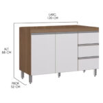 Bajo Mesada Mueble De Cocina 1,20 Metros - Imagen 4