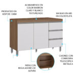 Bajo Mesada Mueble De Cocina 1,20 Metros - Imagen 5