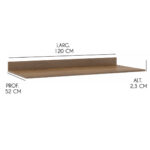 Mesada Tapa De Cocina De 1.20 Encimera De Balcón Bajo Mesada - Image 2