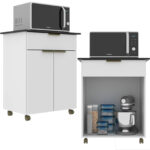 Mueble Bajo Mesada De Cocina Aparador Multiuso Con Ruedas - Imagen 2