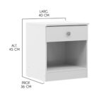 Mesa De Luz Con Cajón Cabecera Habitación - Image 4