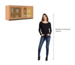 Aéreo De Cocina 2 Puertas De Vidrio De 120 Cm Con Estantes - Image 5