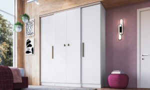 Ropero Armario Placard 4 Puertas 2 Cajones