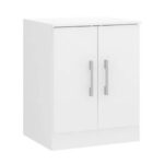 Mueble Escritorio Auxiliar Guardado Mostrador 2 Puertas - Image 2
