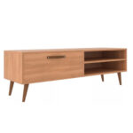 Rack De Tv 50 Pulgadas Con Estantes Y Puerta Basculante - Imagen 4