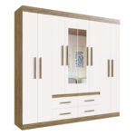 Ropero Armario 8 Puertas 4 Cajones 100% Mdf - Imagen 3