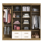 Ropero Armario 8 Puertas 4 Cajones 100% Mdf - Imagen 2