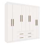 Ropero Armario 8 Puertas 4 Cajones 100% Mdf - Imagen 2