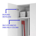 Mueble Armario Multiuso Limpieza Escobero Cocina Lavadero - Image 4