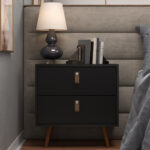 Mesa De Luz Mesita Veladora De Noche 2 Cajones - Imagen 2