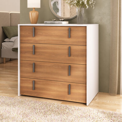 Comoda De 4 Cajones Cajonera Zapatera Mueble Guardaropa