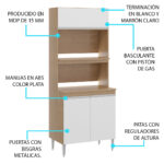 Armario Mueble De Cocina Kit Multiuso Aparador - Imagen 2