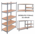 Estantería Rack Metálico Multiuso Resiste 175 Kilos X Nivel - Image 5