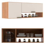 Aéreo De Cocina 2 Puertas Con Divisor Y Estantes - Imagen 2