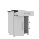 Mueble Bajo Mesada De Cocina Aparador Multiuso Con Ruedas - Image 3
