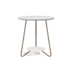 Mesa De Centro + Mesa Lateral Conjunto Living Metal Y Madera - Image 4