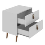 Mesa De Luz Mesita Veladora De Noche 2 Cajones - Imagen 3