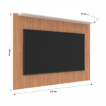 Panel Aereo De Tv 60 Rack Modular Liso Con Estante - Imagen 3