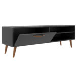 Rack De Tv 50 Pulgadas Con Estantes Y Puerta Basculante - Imagen 3