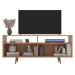 Rack Tv 60 Estantes Con Puertas Corredizas Living Comedor - Imagen 3