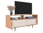 Rack Tv 60 Estantes Con Puertas Corredizas Living Comedor - Image 1