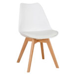 Silla De Comedor Tapizada Lino Plástico Diseño - Eames Estructura De La Silla Negro - Imagen 5