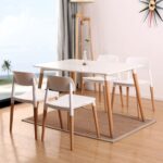 Juego De Comedor Mesa Eames 120cm + 4 Sillas Milan A30 - Imagen 1