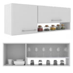 Aéreo De Cocina 2 Puertas Con Divisor Y Estantes - Image 2