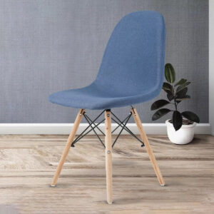 Silla De Comedor Tapizada Lino Plástico Diseño